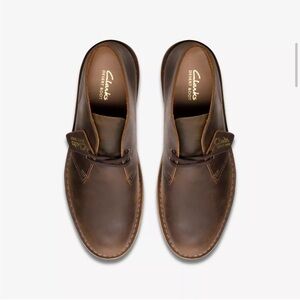 Clarks Men Desert Boot in Beeswax Leather Size 10.5